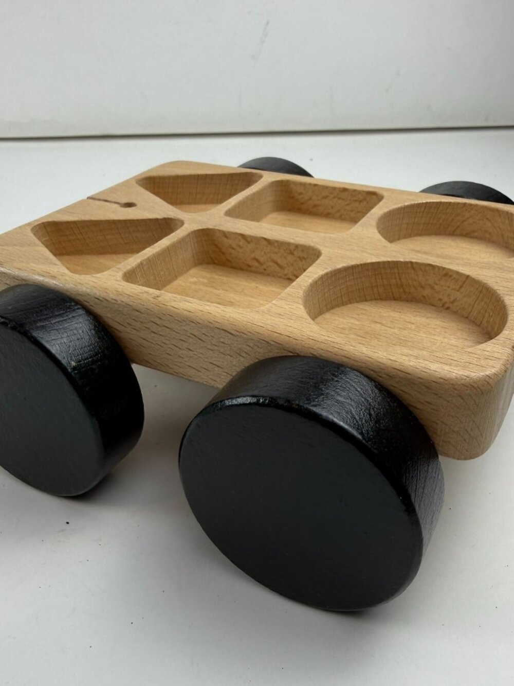 IKEA Wood Shape Sorter Pull Toy Wagon Rolling Base Replacement Part 202.048.79